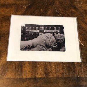 Black and White Lion Art Print castle antiques Hawley, PA
